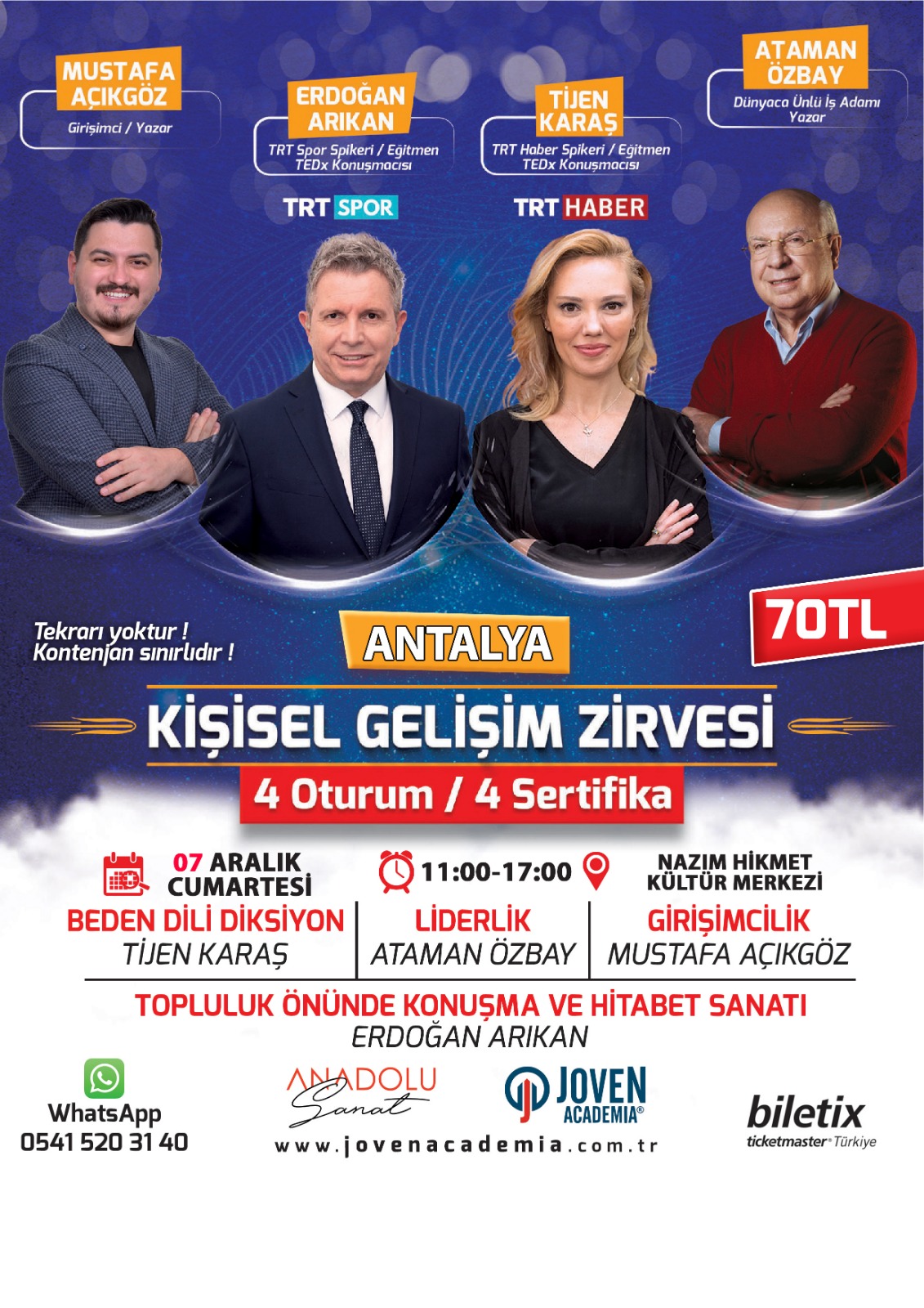 Antalya Kişisel Gelişim Zirvesi ( 7 Aralık 2019 )